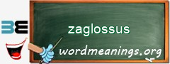 WordMeaning blackboard for zaglossus